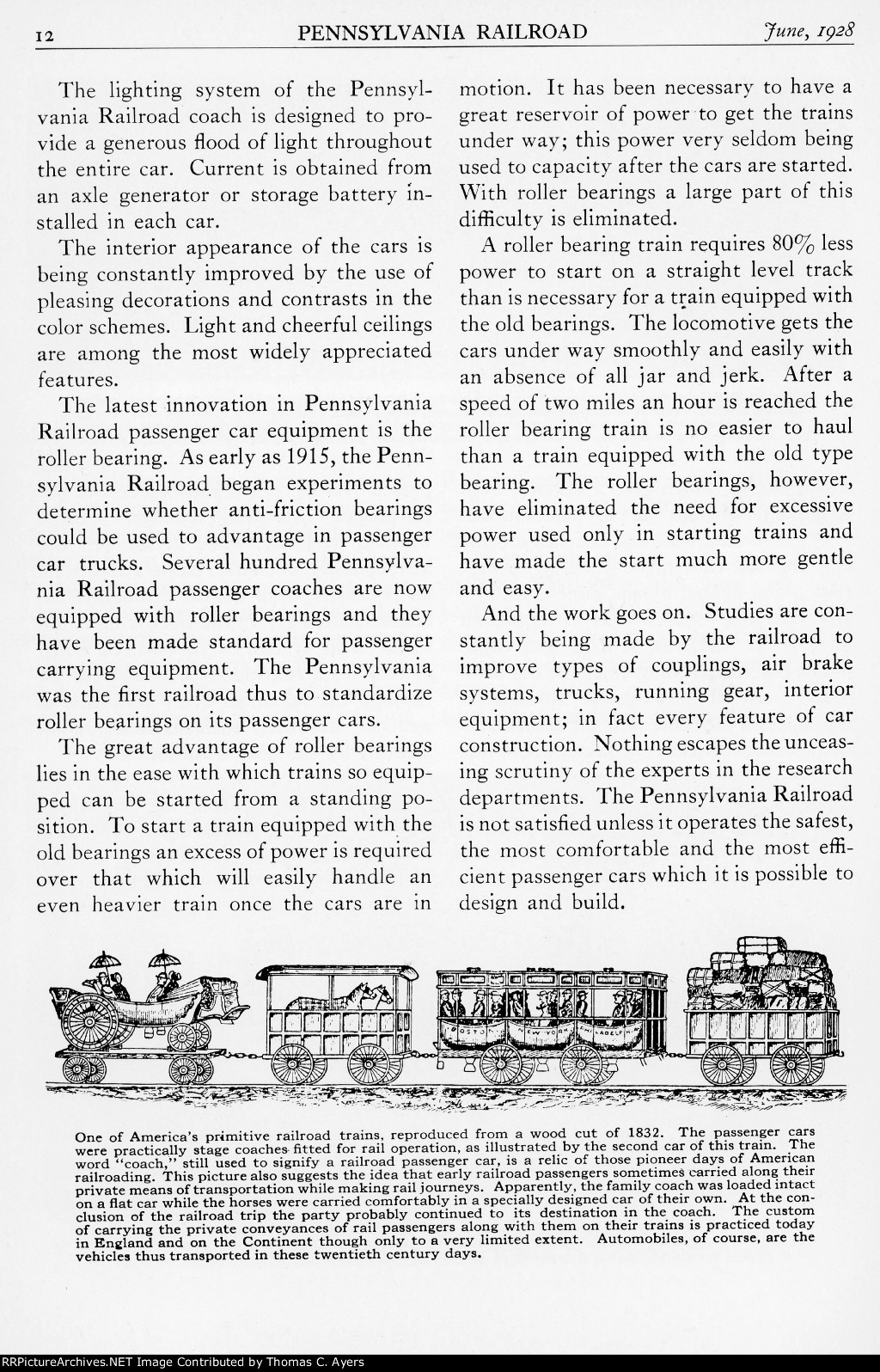 PRR "Passing Of The Wooden Passenger Car," Page 12, 1928